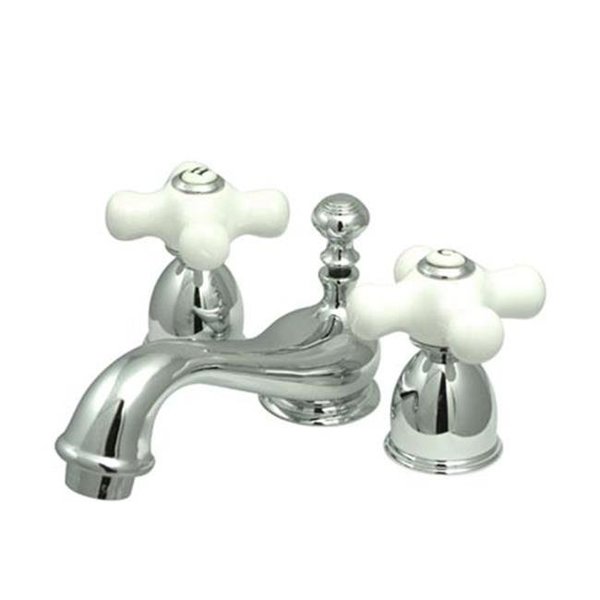 Kingston Brass Kingston Brass KS3951PX Two Handle 4 in. to 8 in. Mini Widespread Lavatory Faucet with Brass Pop-up KS3951PX